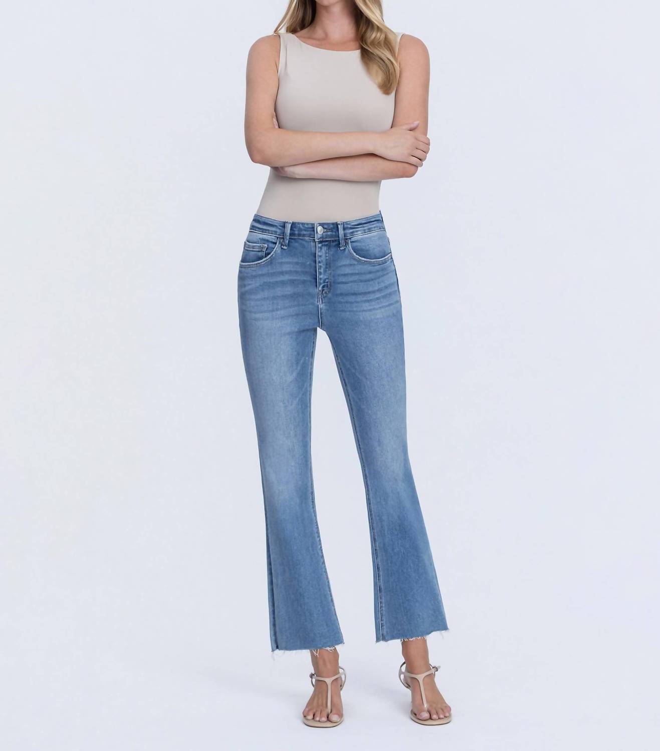 VERVET BY FLYING MONKEY Melia Jeans in reptar - women's jeans - view 6