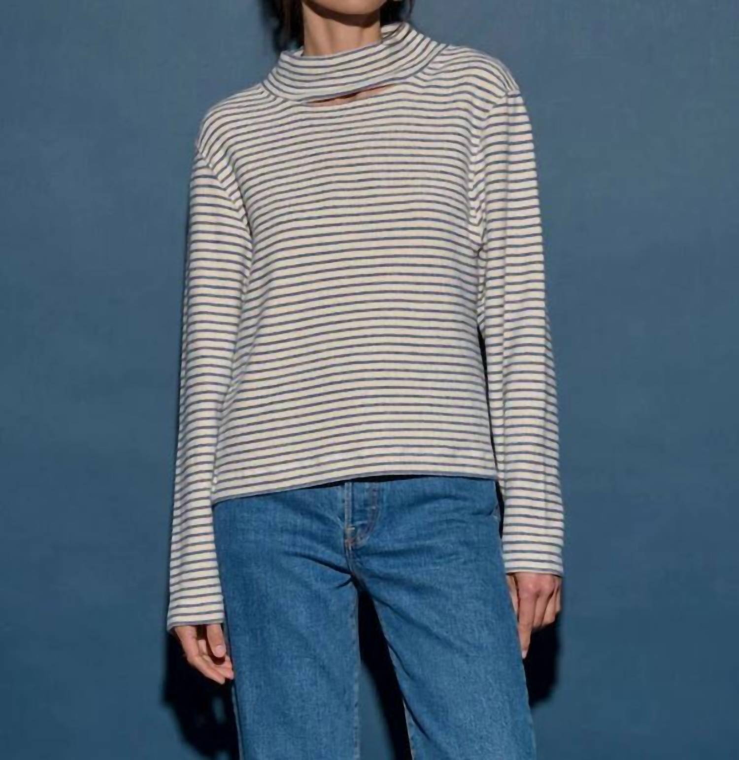 Nation Ltd - Delphine Mock Neck Sweatshirt