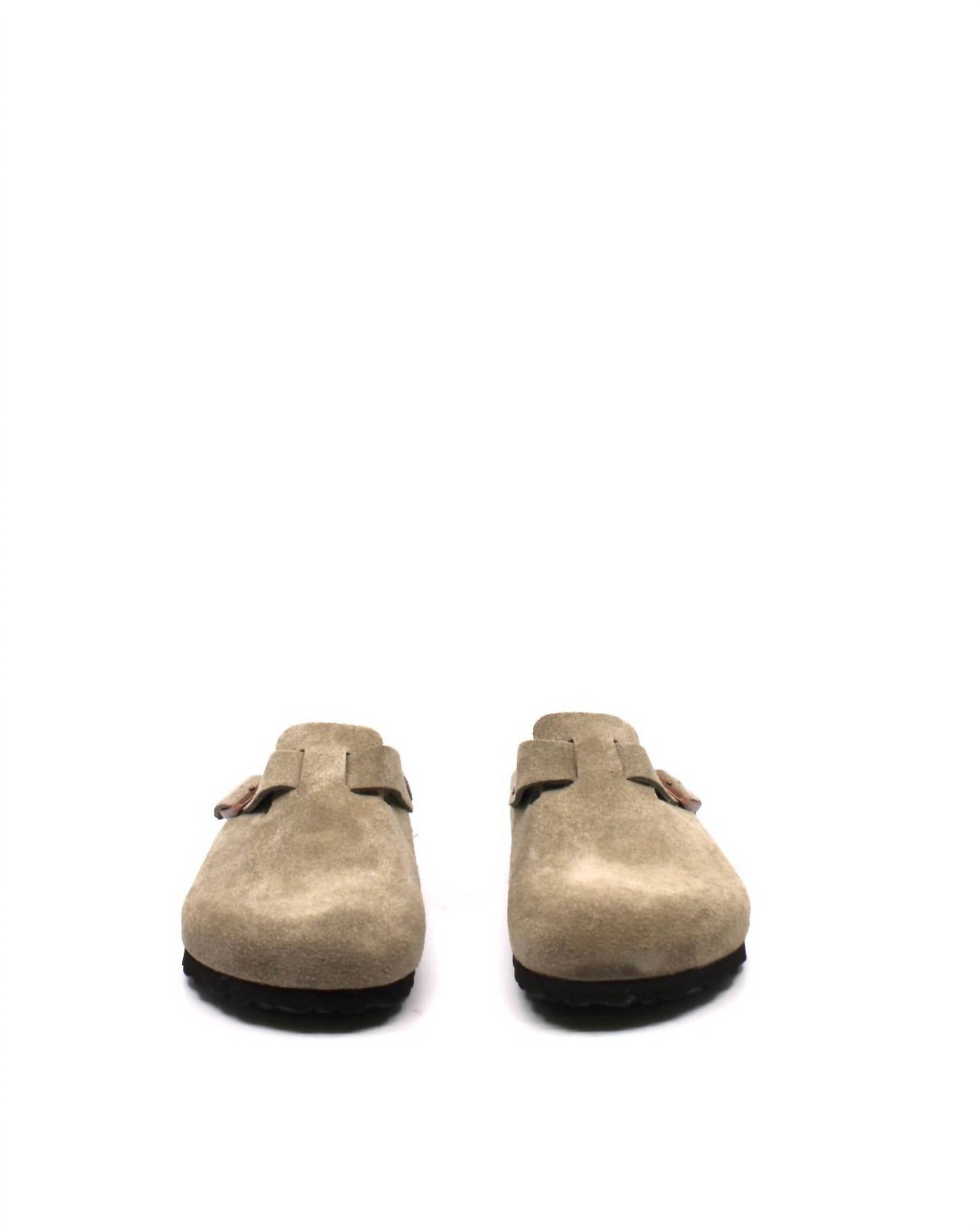 Birkenstock - Women's Boston Suede Soft Footbed Clog