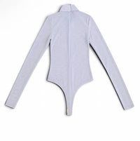 Mariandree Gaitan - Caroline Sheer Mesh Mock Neck Bodysuit