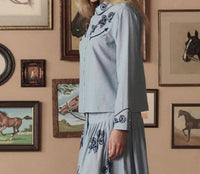 The Great. - Embroidered Western Shirts