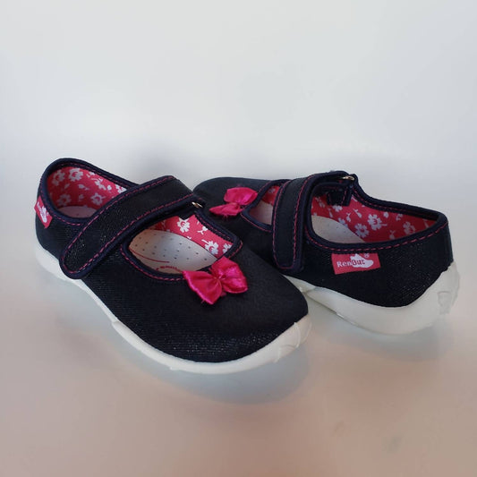 Renbut Shoes - Girl's Velcro Strap Mary Jane Casual Flat Shoe