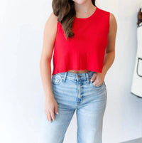 Cloud Ten - Back Bow Tie Sleeveless Top