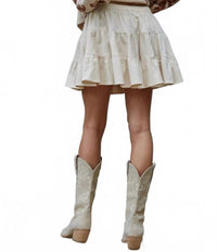 By Together - Tiered Corduroy Skirt