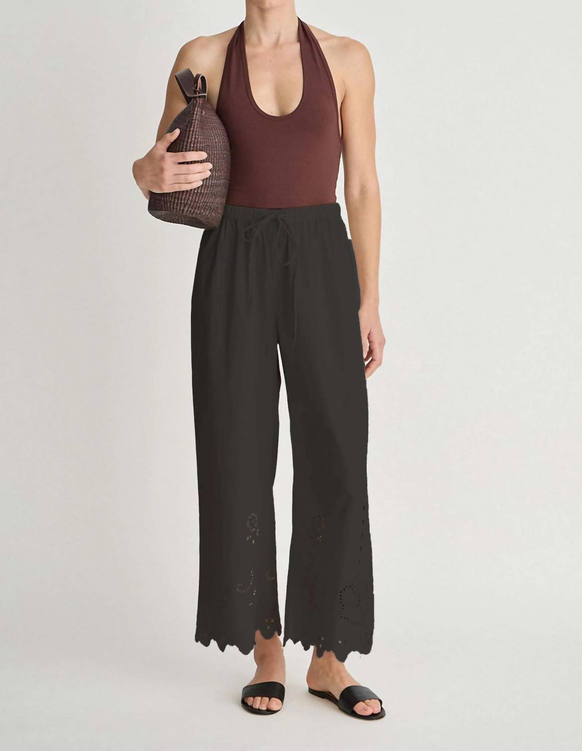 Apiece Apart - Embroidered Kari Pull-on Pant