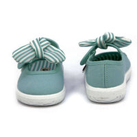 Victoria - Girls' Slip On Canvas Bow Shoes