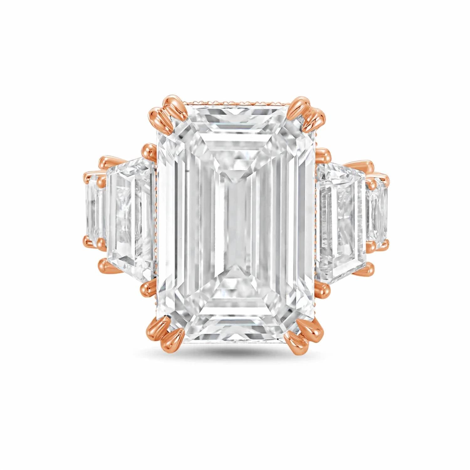 Diana M Jewels - Women's Emerald Lab-Grown Diamond Fashion Ring (20.00 Ct) - Signature