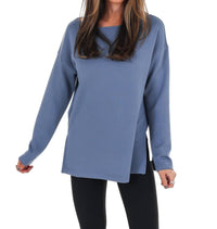 Spanx Airessentials Boatneck Tunic in rain - women's shirt