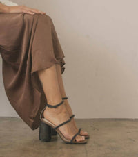 Oasis Society - Women's Studded Raffia Heel