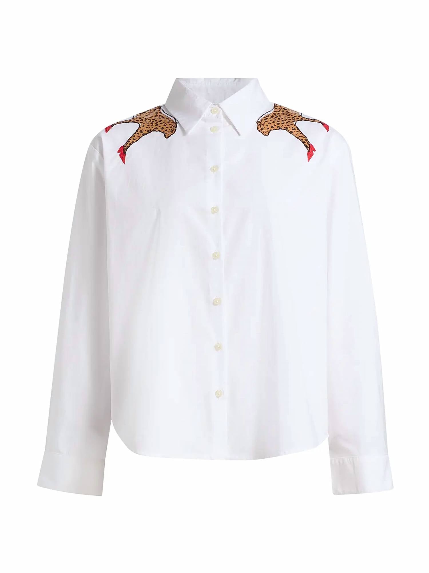 Tanya Taylor - Margaux Cheetah Button-front Cotton Shirt