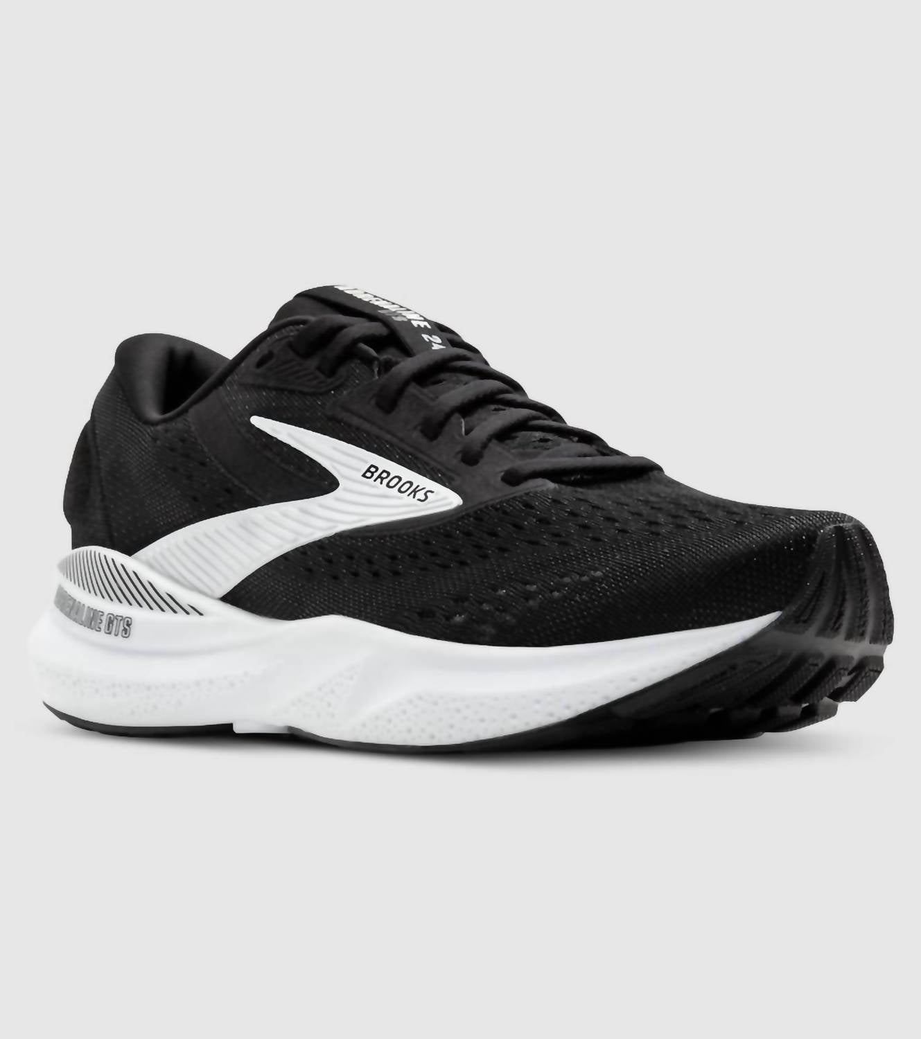 BROOKS Men's Adrenaline Gts 24 Wide Running Shoes in black white - men's shoe - view 4