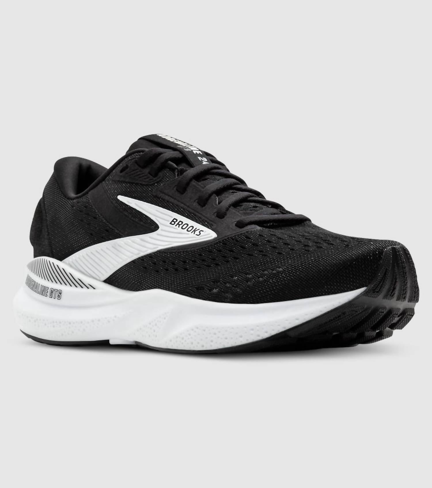 BROOKS Women's Adrenaline Gts 24 Wide Running Shoes in black white - women's shoe - view 4