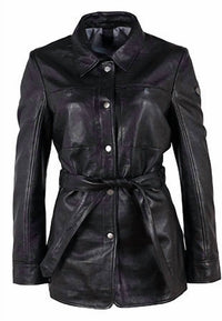 Mauritius - Gennie Regular Fit Leather Jacket