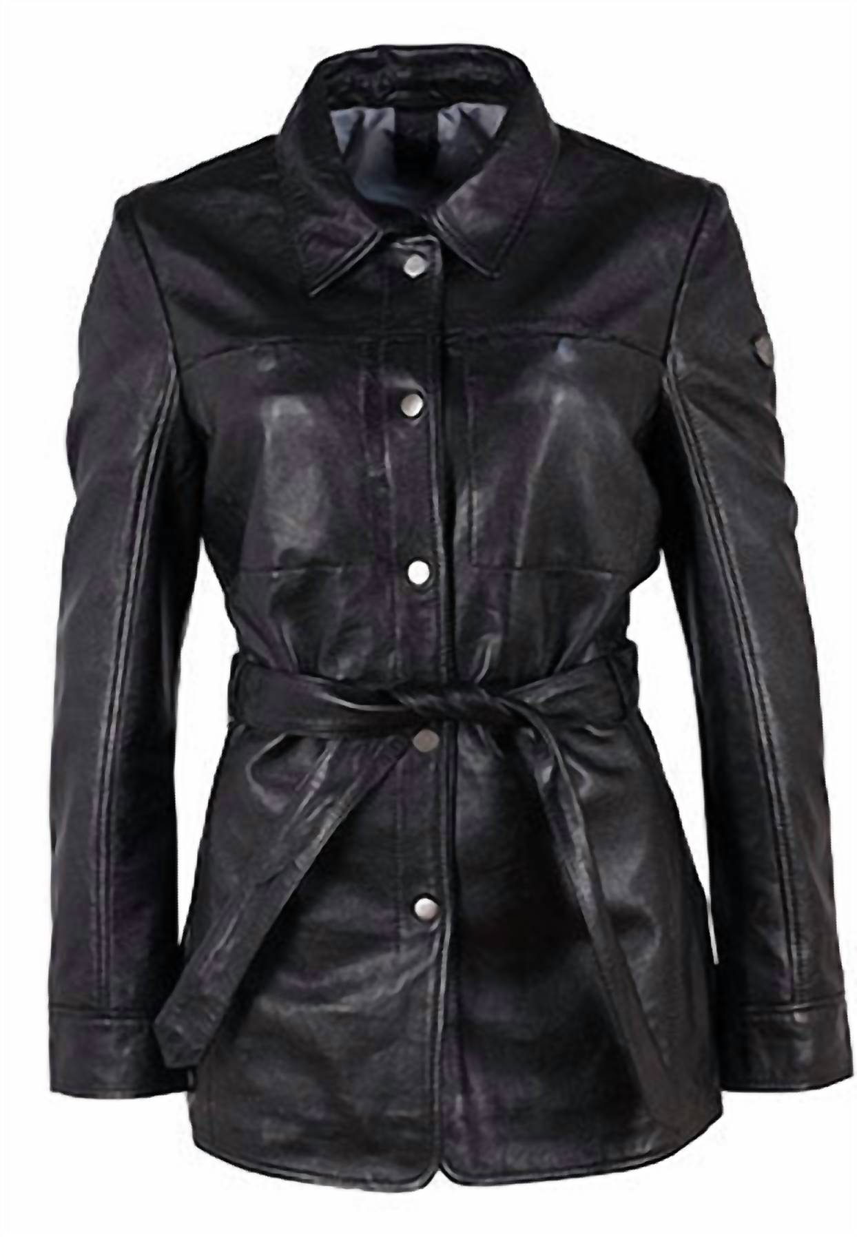 Mauritius - Gennie Regular Fit Leather Jacket