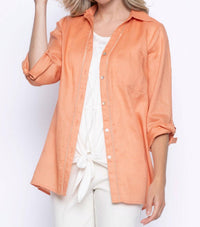 Picadilly - Quarter Sleeve Button Down Shirt