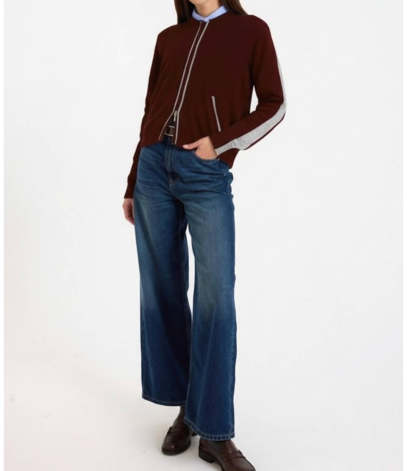 Brodie Cashmere - Luxe Cashmere Bomber Jacket