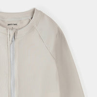 Petit Lem - Boy's Front Zip Long Sleeve Rashguard