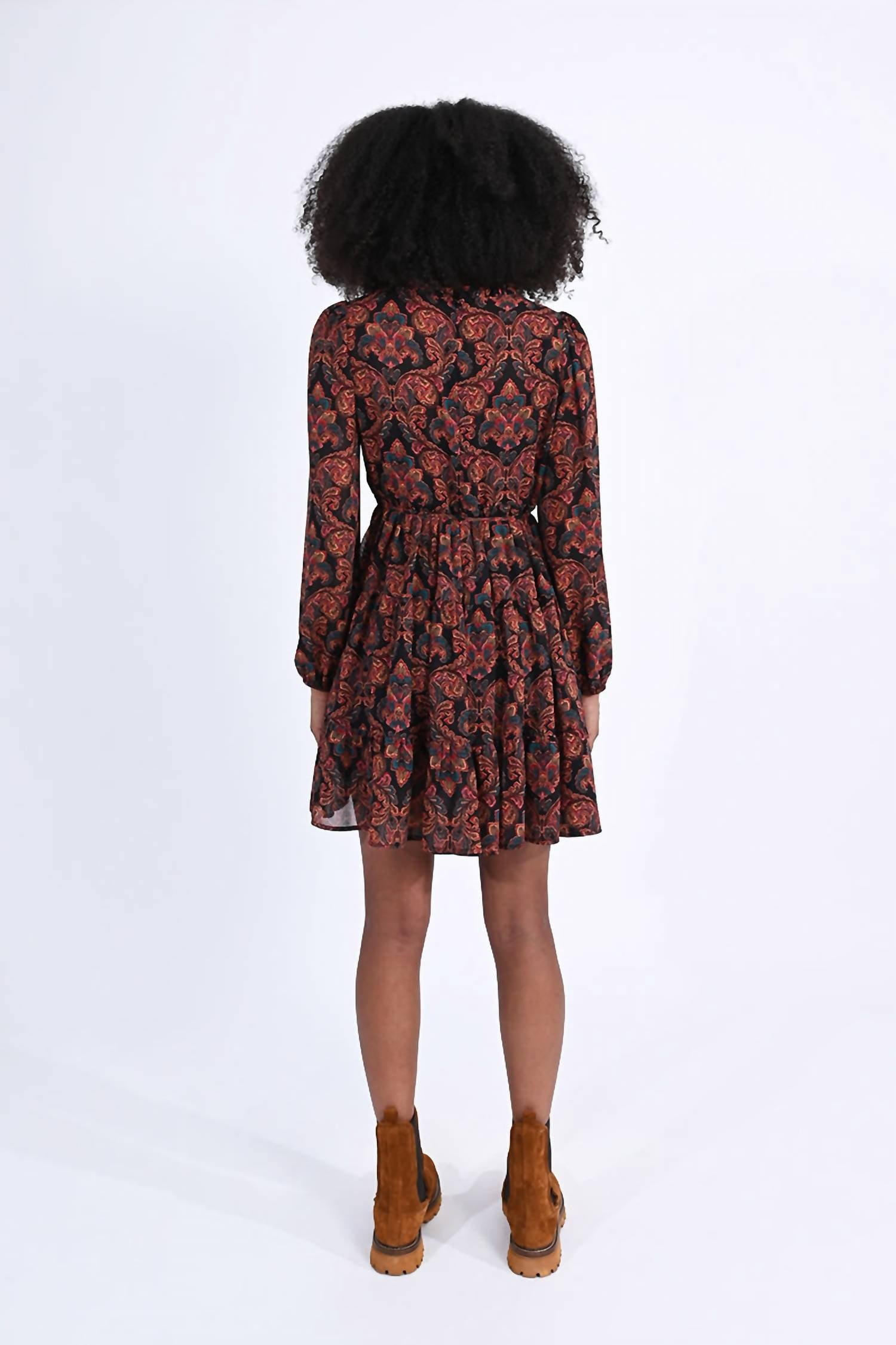 Molly Bracken - Paisley Print Mini Skater Dress