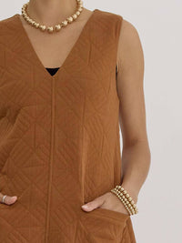 Entro - Women's Button Quilted Dress