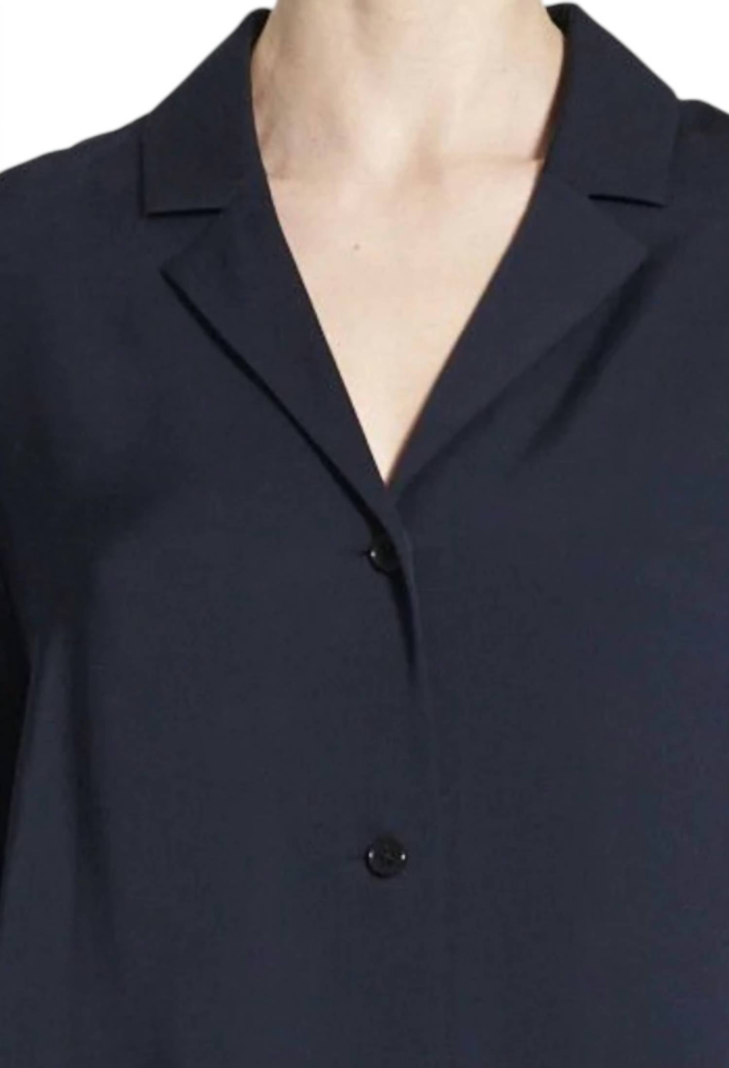 Theory - Lapel Collar Blouse