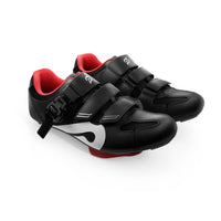 Peloton Men's Indoor Cycling Shoes in black red 1 - men's shoe - alternate view