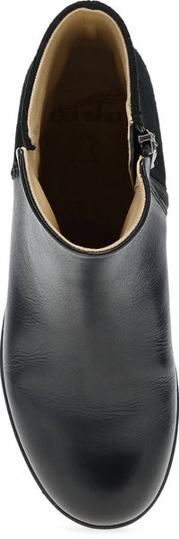 dansko Women's Denay Leather Boots in black - women's shoe - detail view