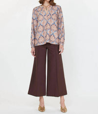 Current Air - Boho Printed Long-sleeve Blouse
