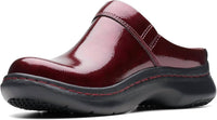 Clarks Women's Pro Clog in burgundy patent - women's shoe