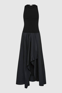 St. Agni - Knit Bodice Asymmetric Dress