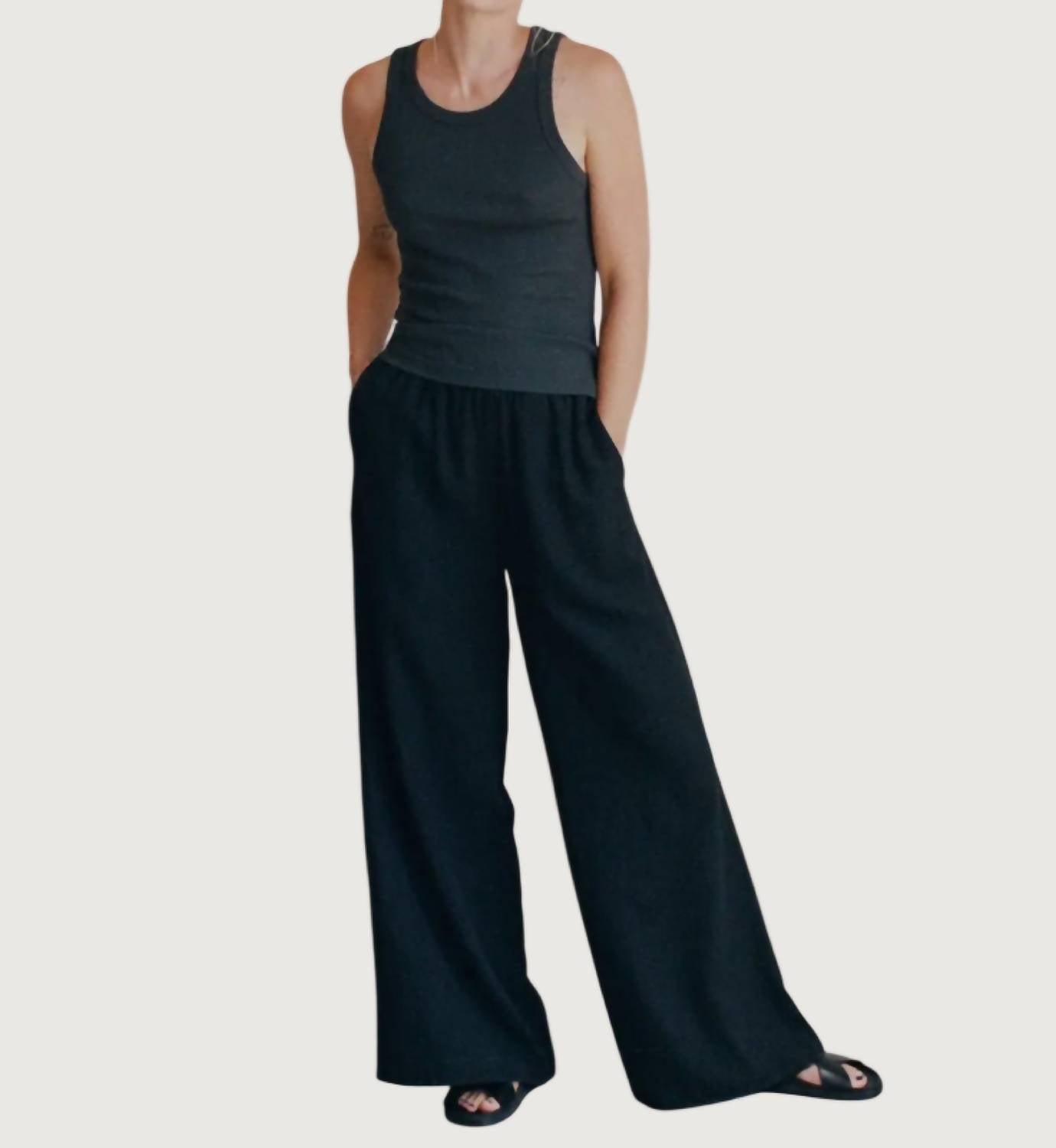 A.Ren - Nolan Linen Wide Leg Pants