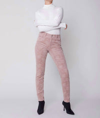 Charlie B - Printed Corduroy Stretch Pant