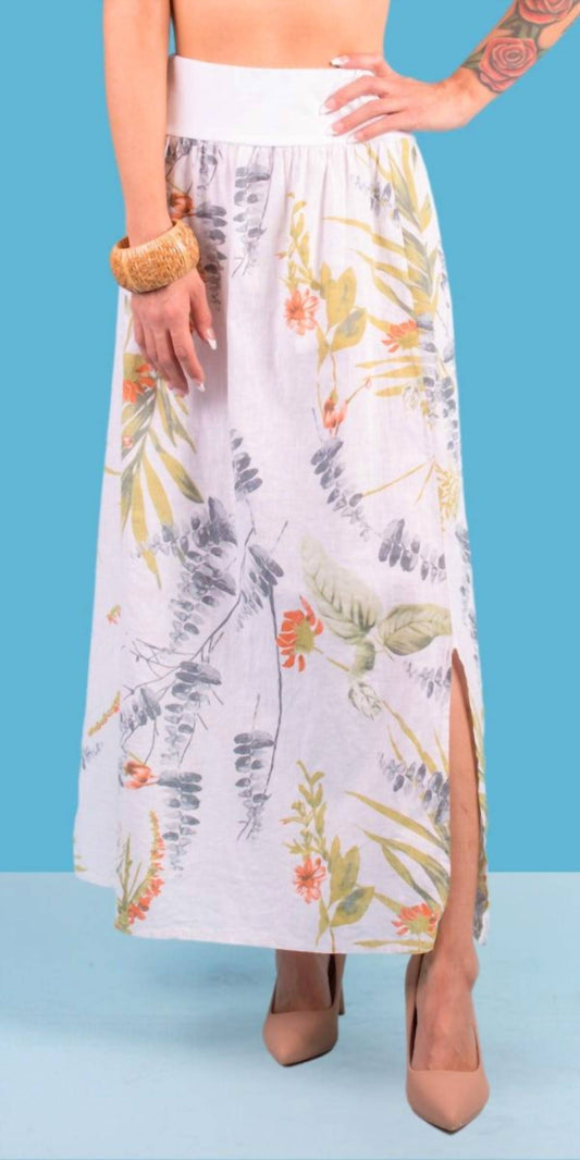 Gigi Moda - Ninfa Linen Maxi Skirt