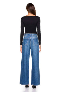 Susana Monaco - Long Sleeve Scoop Front Top