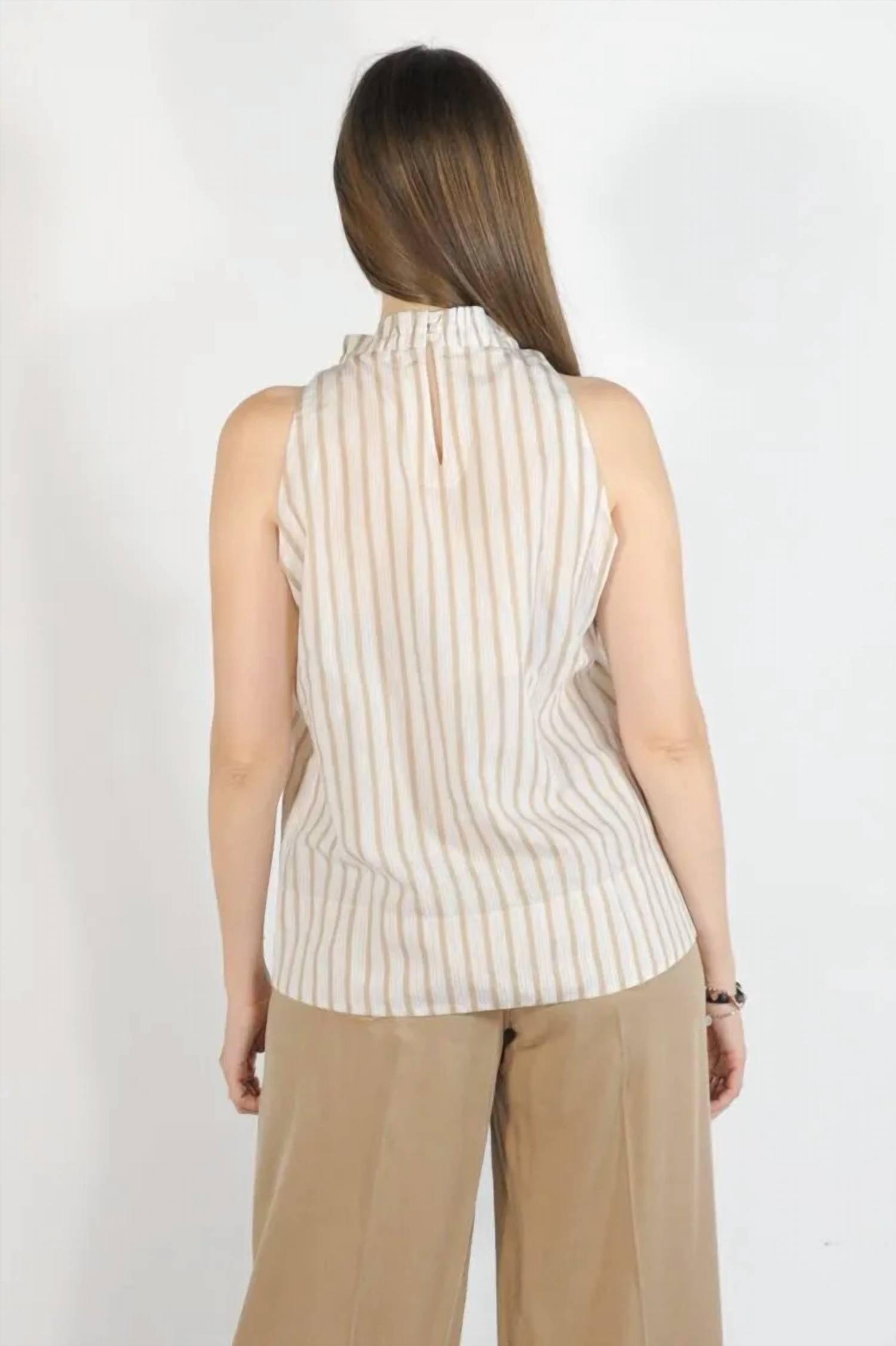 HALTER STRIPE TOP