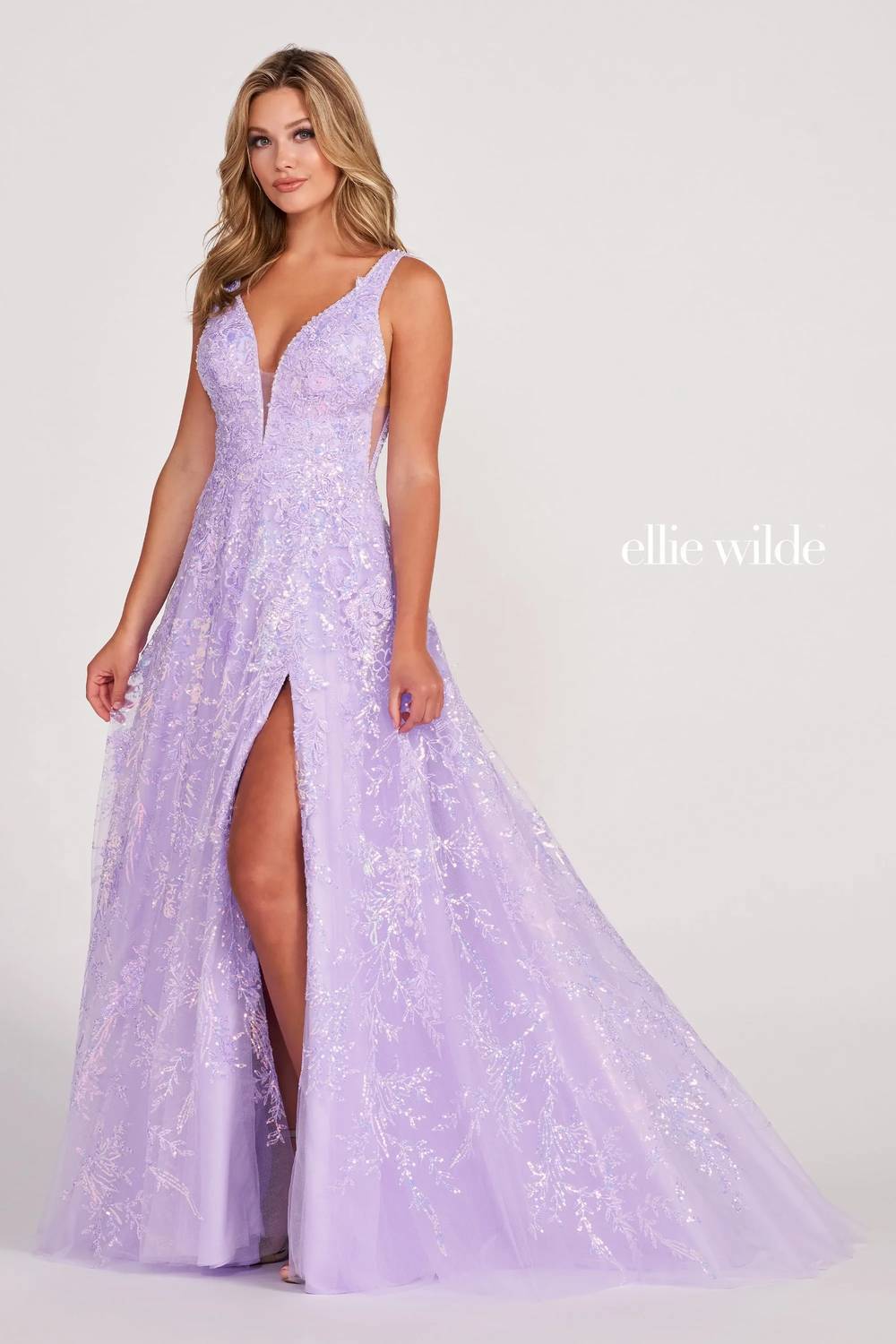 Ellie Wilde - Crystal Beaded Maxi Dress