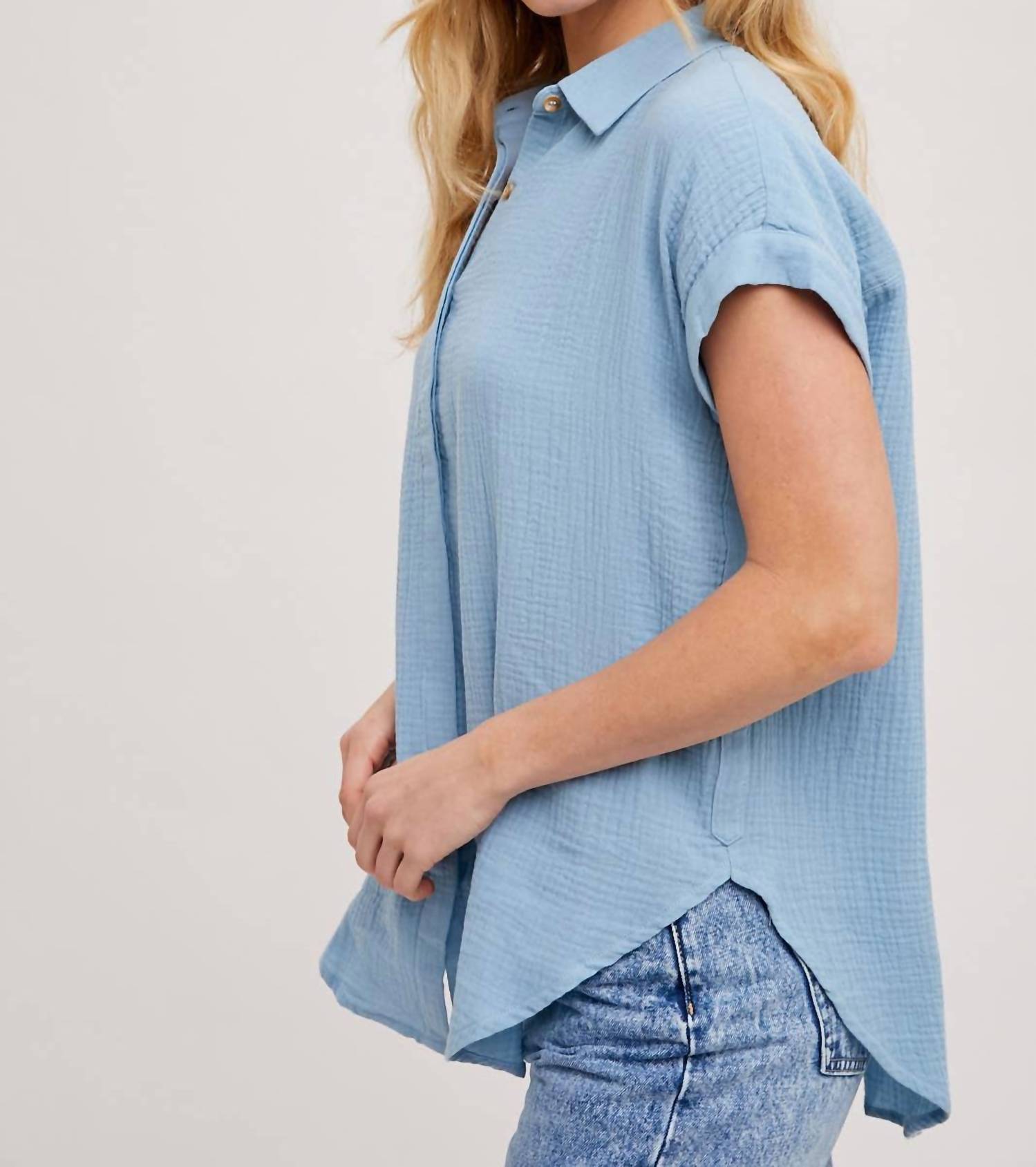 Bluivy - Button Up Cotton Shirt