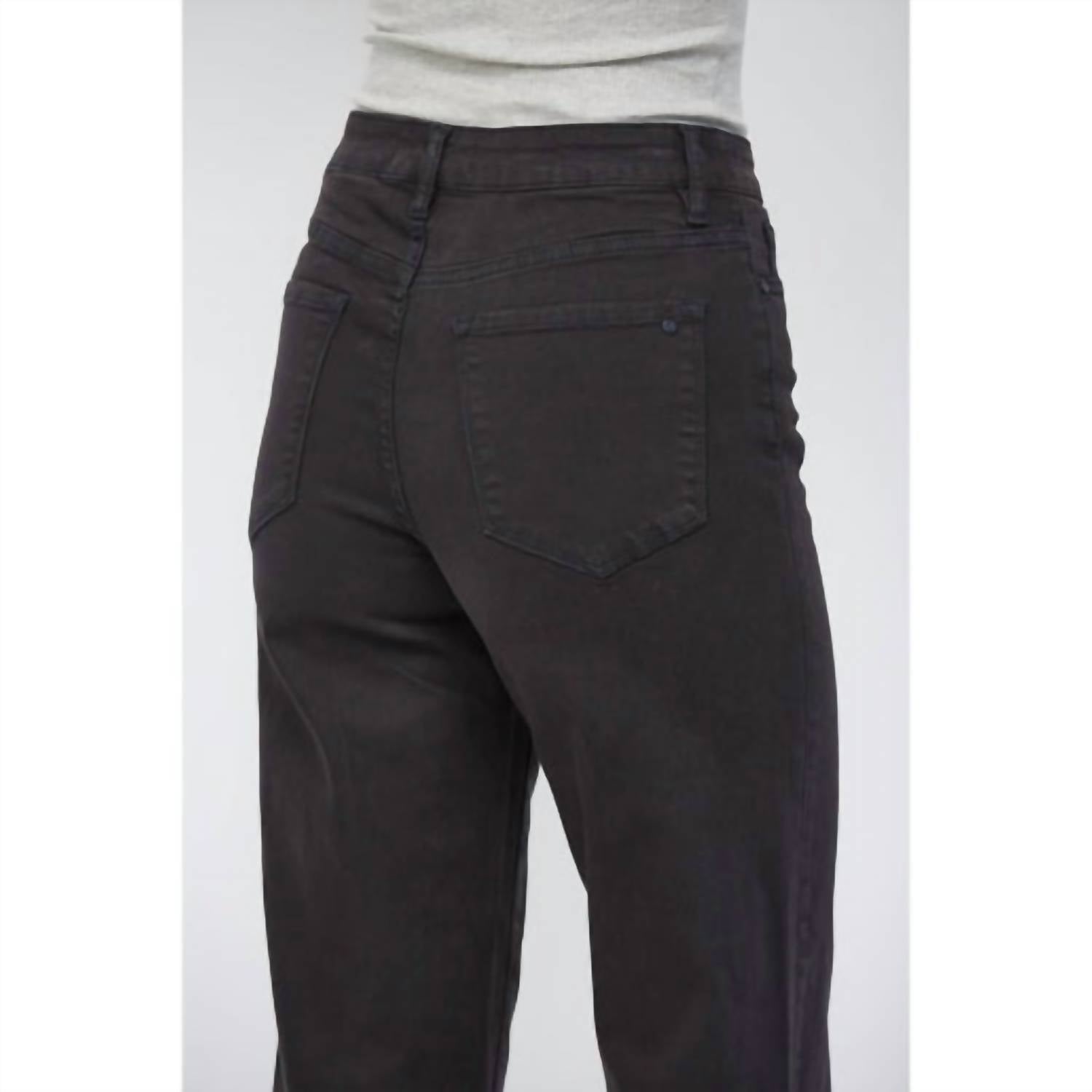 Mica Denim - Chromatic High Rise Wide Crop Jeans