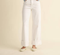 Just Black Denim - Palazzo Cuffed Pant