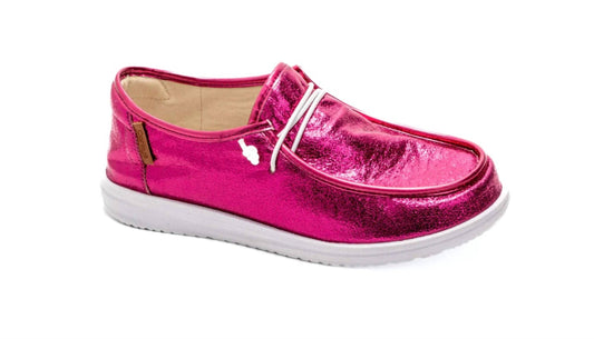 Corkys Footwear - Women'a Kayak Crinkle Metallic Shoes