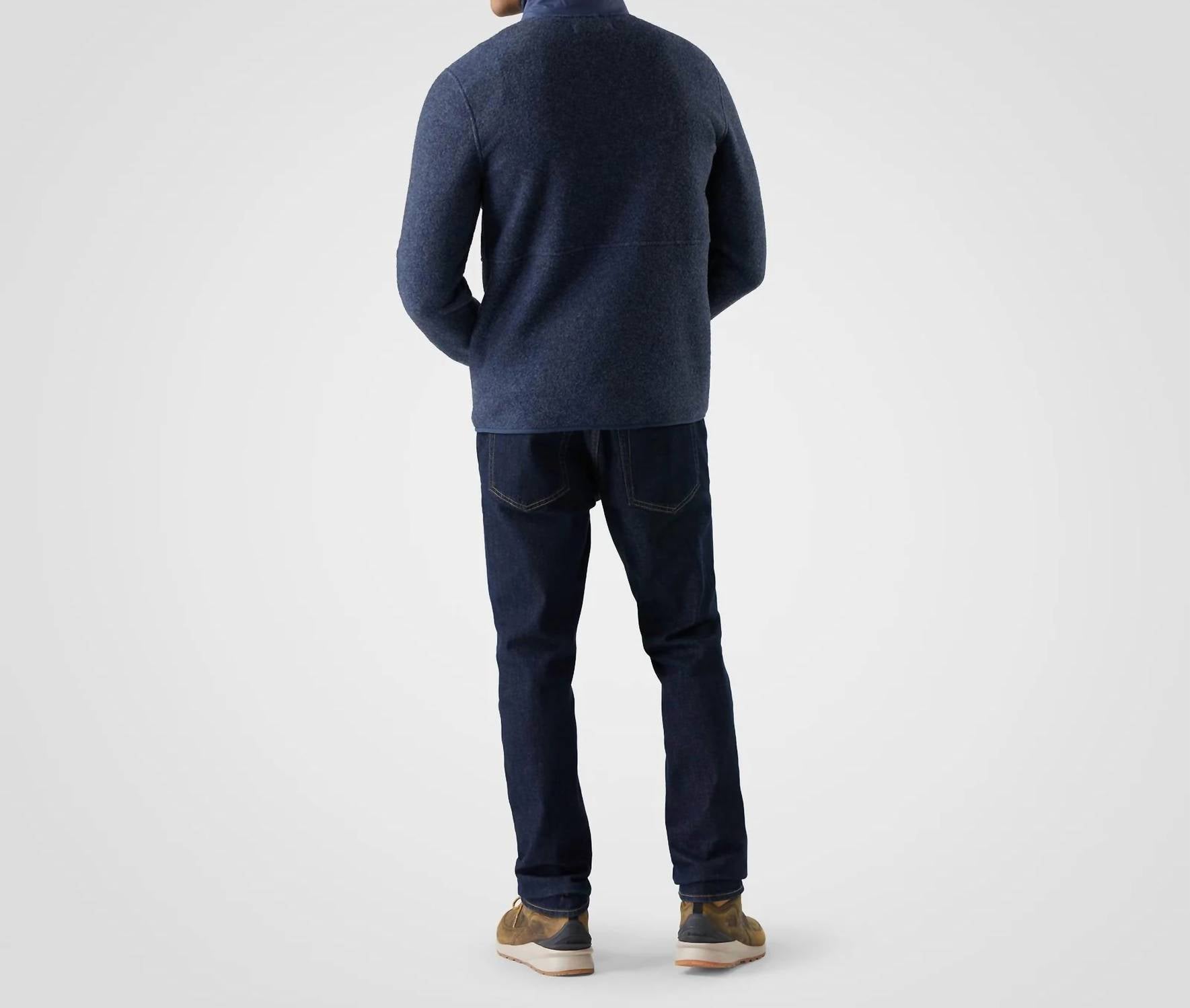 Smartwool Second Cut Fleece Jacket in deep navy - men's jacket - alternate view