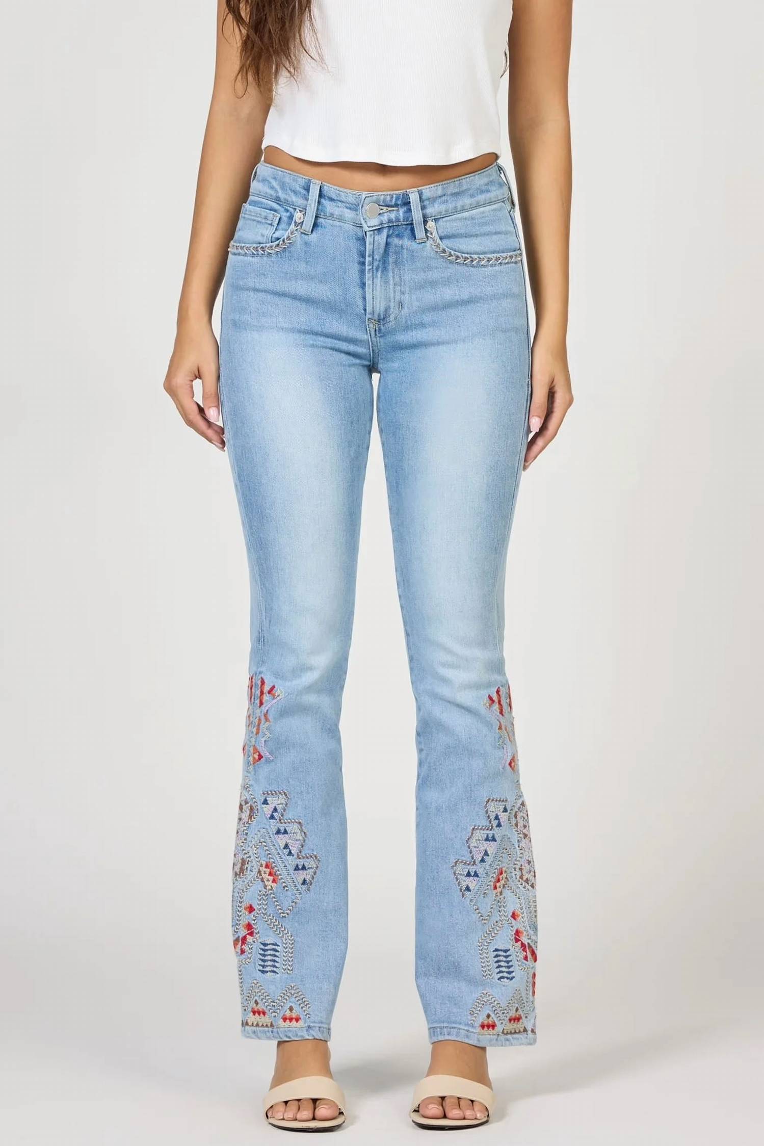 DEAR JOHN DENIM Jaxtyn Mid-Rise Jean in denim - women's jeans