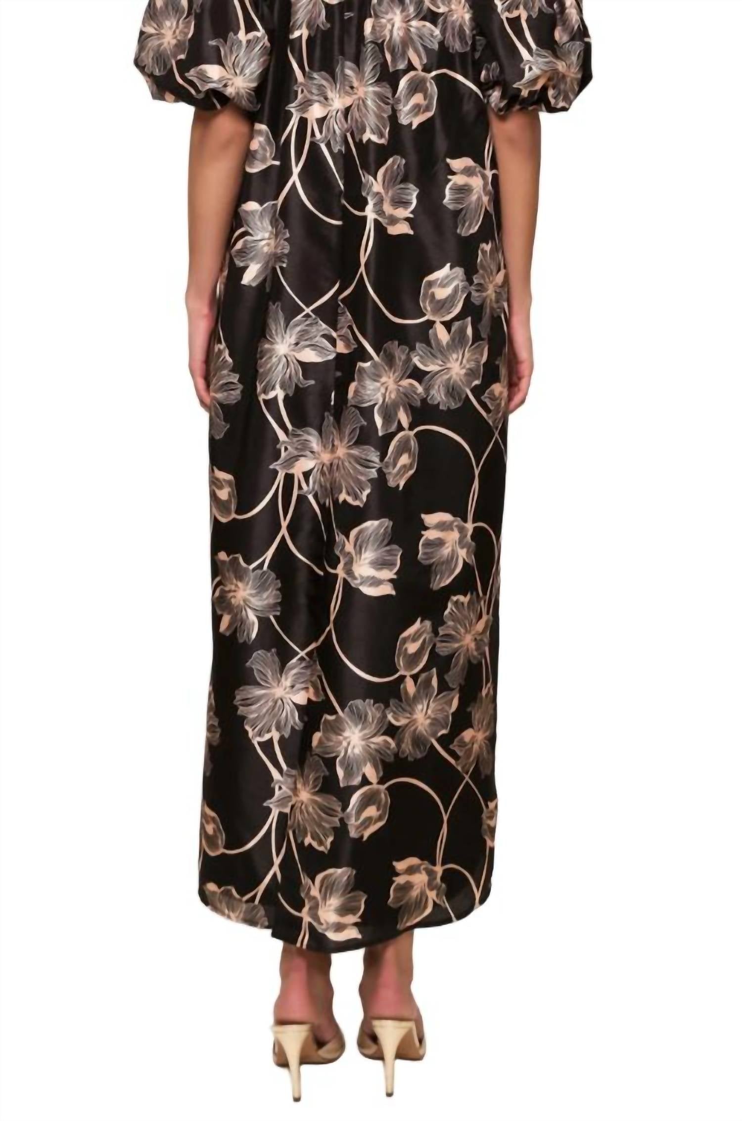 Hutch - Iris Off-the-shoulder Floral Maxi Dress