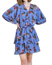 Umgee - Floral Tiered Ruffle Hem Dress