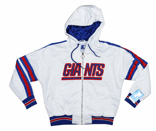 Starter - Women's New York Giants Nfl Football Hooded Full Zip Jacket
