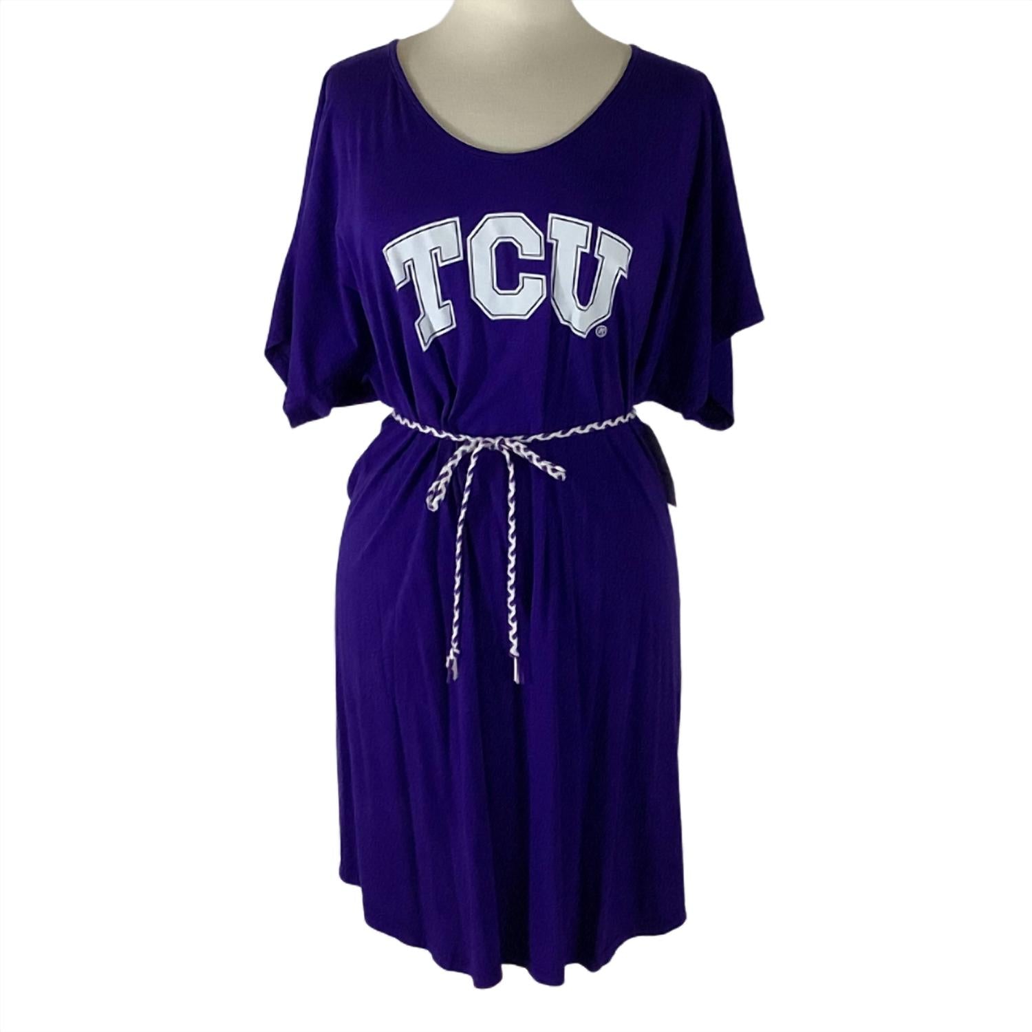 Stadium Girl - TCU Jill Logo Dress with Braided Belt