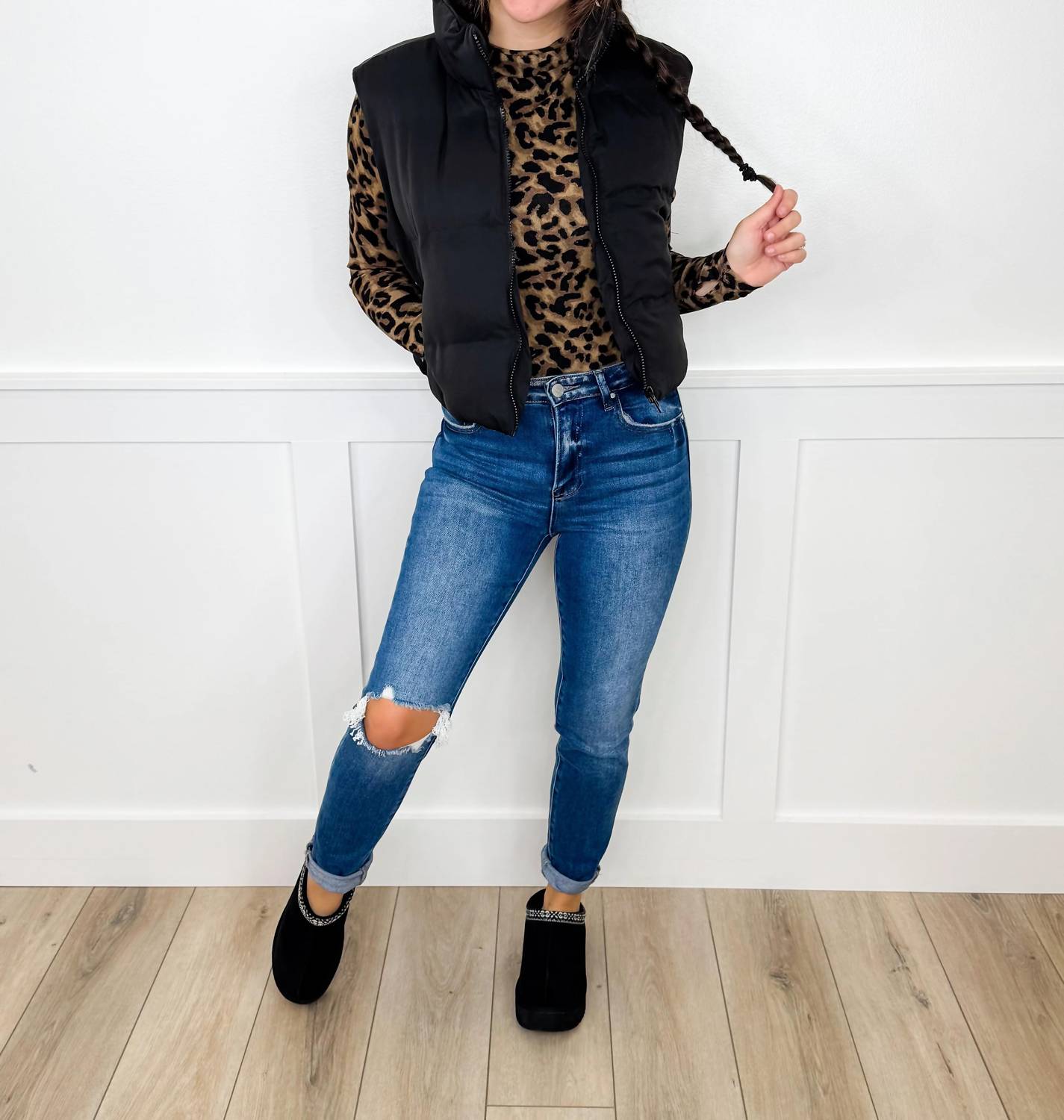 Risen - Molly Distressed High-rise Skinny Jeans
