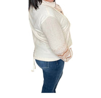Saltwater Luxe - Sleeve Snap Front Sweater Jacket