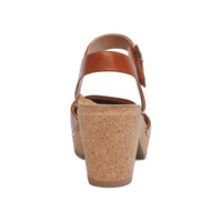 Aetrex Women's Finley Closed Toe Heel in cognac - women's heels - view 4