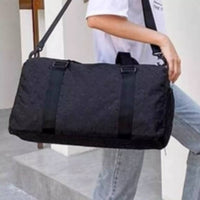 Beauty Stash - Textured Checkered Travel Duffel Weekender