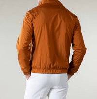 Aurelian Reversible Resort Jacket in rust - men's sweater - detail view